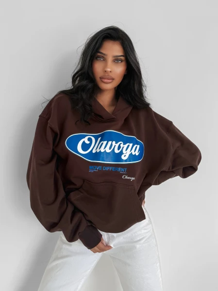 Bluza damska OLAVOGA AUTUMN MUSE 2025 brown - maWer Fashion