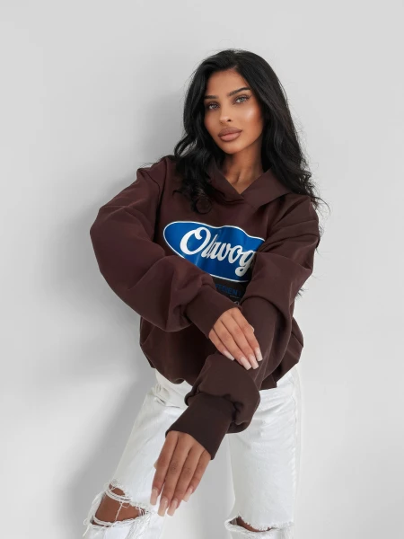 Bluza damska OLAVOGA AUTUMN MUSE 2025 brown - maWer Fashion