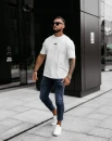 T-shirt męski OLAVOGA GOLDEN 2025 ecru - maWer Fashion