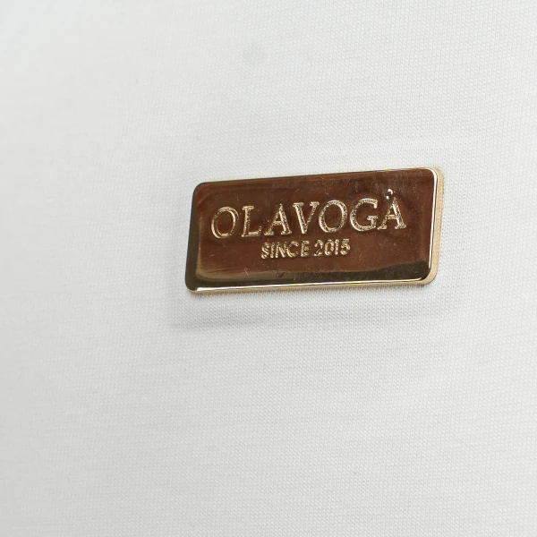 T-shirt męski OLAVOGA GOLDEN 2025 ecru - maWer Fashion