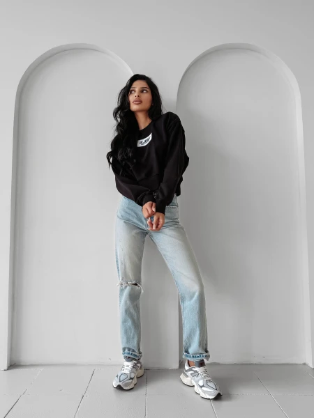 Bluza damska OLAVOGA CINNAMON HAZE 2025 black- maWer Fashion