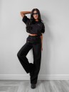 Top damski OLAVOGA AUTUMN WHISPER TOP 2025 czarny - maWer Fashion