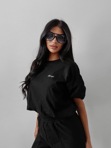 Top damski OLAVOGA AUTUMN WHISPER TOP 2025 czarny - maWer Fashion