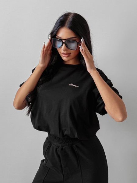Top damski OLAVOGA AUTUMN WHISPER TOP 2025 czarny - maWer Fashion