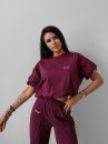 Top damski OLAVOGA AUTUMN WHISPER TOP 2025 bordo - maWer Fashion