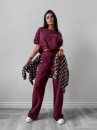 Top damski OLAVOGA AUTUMN WHISPER TOP 2025 bordo - maWer Fashion