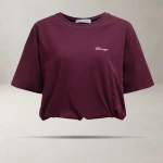 Top damski OLAVOGA AUTUMN WHISPER TOP 2025 bordo - maWer Fashion