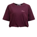 Top damski OLAVOGA AUTUMN WHISPER TOP 2025 bordo - maWer Fashion