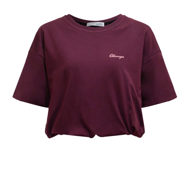 Top damski OLAVOGA AUTUMN WHISPER TOP 2025 bordo - maWer Fashion