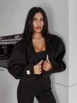Żakiet damski OLAVOGA CHESTNUT 2025 czarny - maWer Fashion