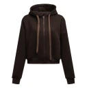 Bluza damska OLAVOGA OVERCAST 2025 brąz - maWer Fashion