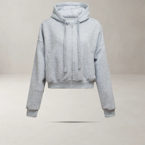 Bluza damska OLAVOGA OVERCAST 2025 szara - maWer Fashion