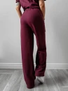 Spodnie damskie OLAVOGA AUTUMN WHISPER PANTS 2025 bordo - maWer Fashion