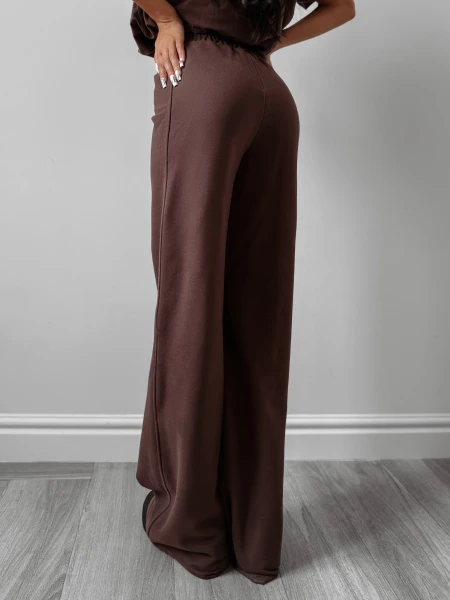 Spodnie damskie OLAVOGA AUTUMN WHISPER PANTS 2025 brąz - maWer Fashion