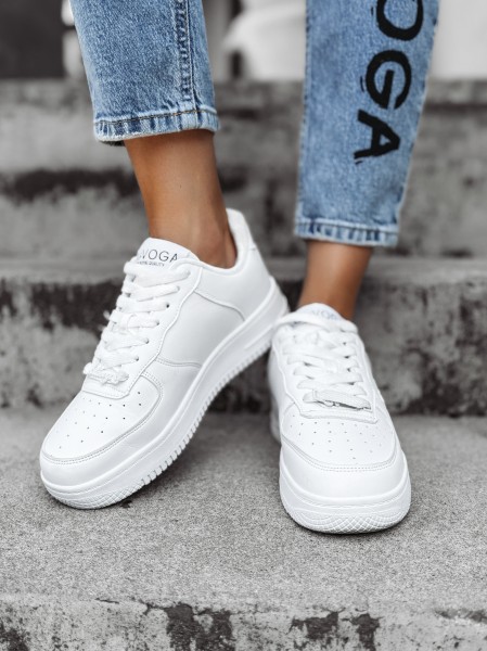Sneakersy damskie OLAVOGA TOLBY 2025 białe - maWer Fashion