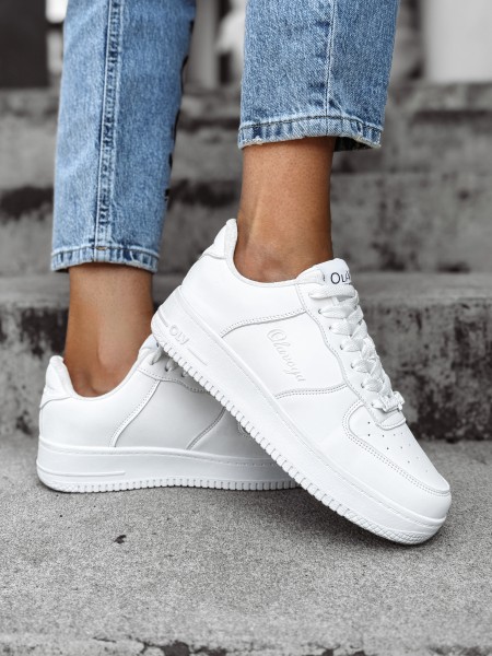 Sneakersy damskie OLAVOGA TOLBY 2025 białe - maWer Fashion