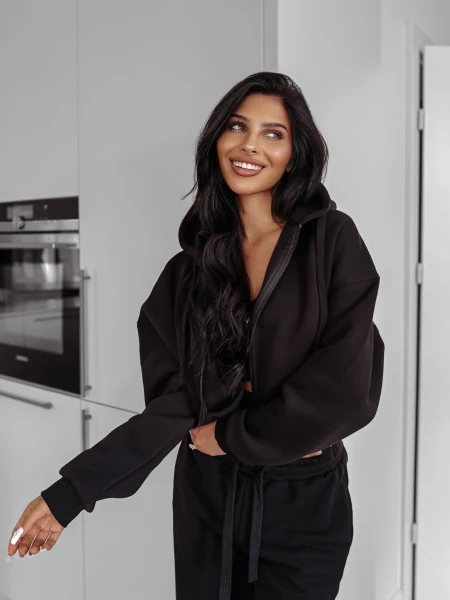Bluza damska OLAVOGA OVERCAST 2025 czarna - maWer Fashion
