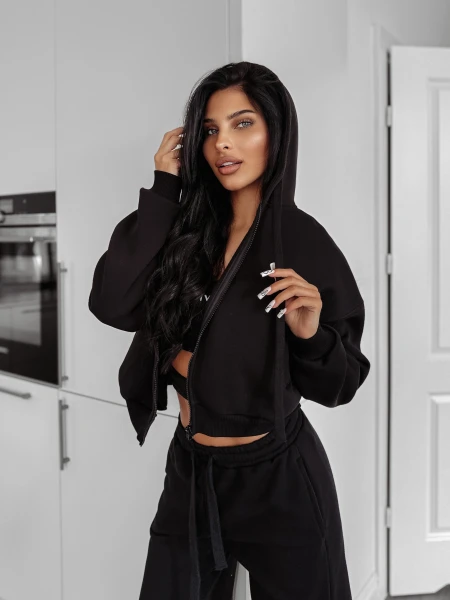 Bluza damska OLAVOGA OVERCAST 2025 czarna - maWer Fashion