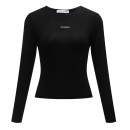 Bluzka damska OLAVOGA HEARTLIGHT 2025 czarna - mawer Fashion