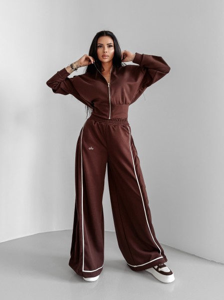 Bluza damska OLAVOGA SILENT STORM SWEATSHIRT 2025 brąz - maWer Fashion