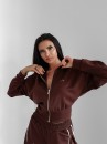 Bluza damska OLAVOGA SILENT STORM SWEATSHIRT 2025 brąz - maWer Fashion