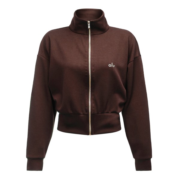 Bluza damska OLAVOGA SILENT STORM SWEATSHIRT 2025 brąz - maWer Fashion