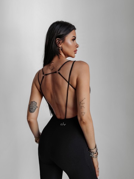 Kombinezon damski OLAVOGA FIRESIDE 2025 czarny - maWer Fashion