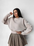 Bluza damska OLAVOGA TAKEDOWN 2025 beż - maWer Fashion