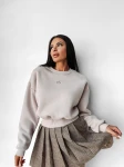 Bluza damska OLAVOGA TAKEDOWN 2025 beż - maWer Fashion