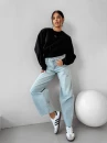 Spodnie damskie OLAVOGA LOOMA 2025 niebieskie - maWer Fashion
