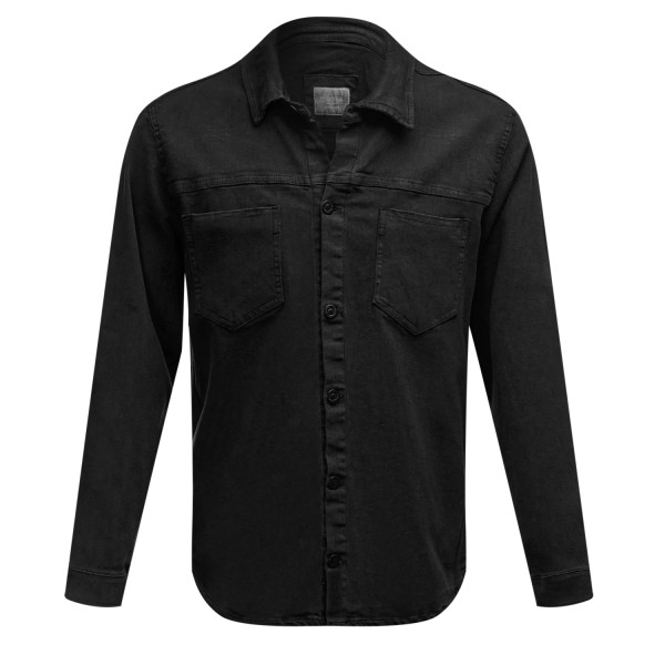 Koszula męska OLAVOGA GIACCA 2025 czarna - maWer Fashion