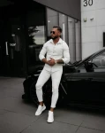Koszula męska OLAVOGA GIACCA 2025 jasny beż - maWer Fashion
