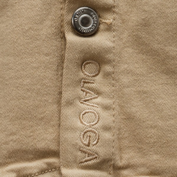 Koszula męska OLAVOGA GIACCA 2025 ciemny beż - maWer Fashion