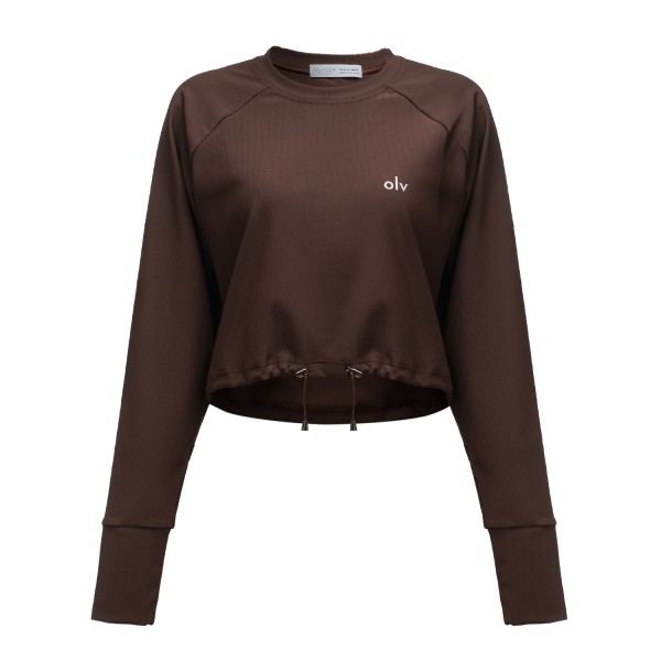 Komplet damski OLAVOGA ASHWOOD 2025 brąz - maWer Fashion