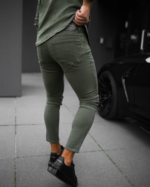 Spodnie męskie OLAVOGA TOLON 2025 khaki - maWer Fashion
