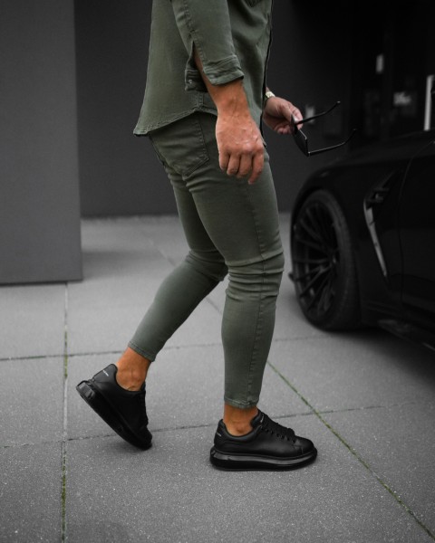 Spodnie męskie OLAVOGA TOLON 2025 khaki - maWer Fashion