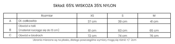Spódnico-spodenki damskie OLAVOGA TIDE 2025 czarne - maWer Fashion