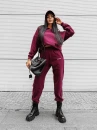 Komplet damski OLAVOGA DEWFALL 2025 bordo - maWer Fashion