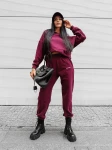 Komplet damski OLAVOGA DEWFALL 2025 bordo - maWer Fashion