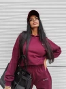 Komplet damski OLAVOGA DEWFALL 2025 bordo - maWer Fashion