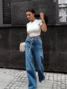 Spodnie jeansowe damskie OLAVOGA KAAGE 2025 niebieskie - maWer Fashion