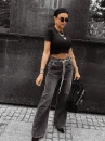 Spodnie jeansowe damskie OLAVOGA KAAGE 2025 szare - maWer Fashion