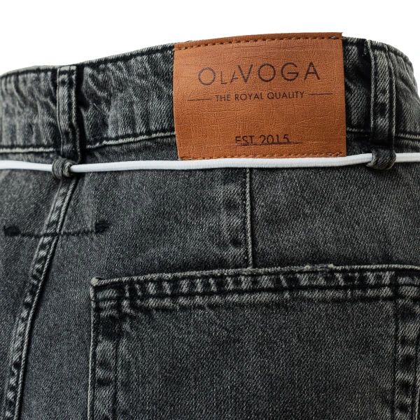 Spodnie jeansowe damskie OLAVOGA KAAGE 2025 szare - maWer Fashion