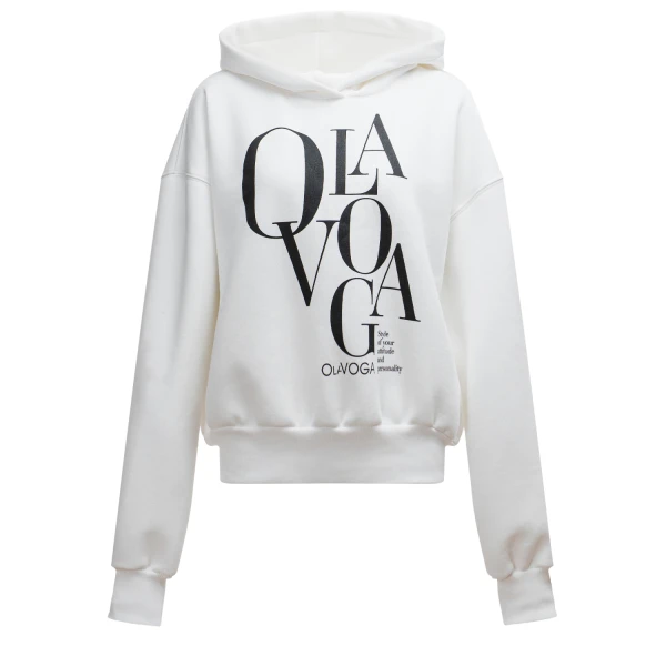 Bluza damska OLAVOGA MORNING MIST 2025 ecru - maWer Fashion