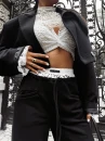 Spodnie damskie OLAVOGA BIRCH 2025 czarne - maWer Fashion