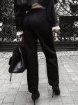 Spodnie damskie OLAVOGA BIRCH 2025 czarne - maWer Fashion