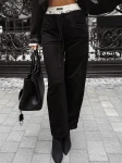Spodnie damskie OLAVOGA BIRCH 2025 czarne - maWer Fashion