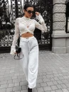 Spodnie damskie OLAVOGA BIRCH 2025 szare - maWer Fashion