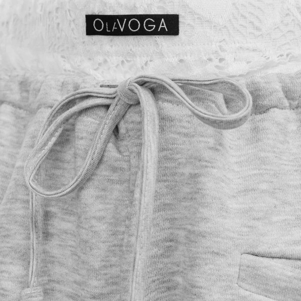 Spodnie damskie OLAVOGA BIRCH 2025 szare - maWer Fashion