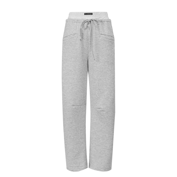 Spodnie damskie OLAVOGA BIRCH 2025 szare - maWer Fashion